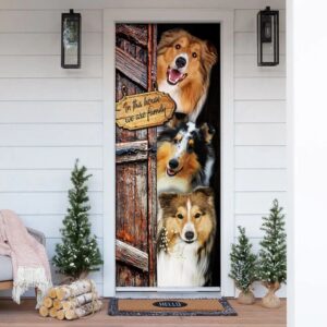 Shetland Sheepdog. Sheltie Door Cover, Xmas Outdoor…