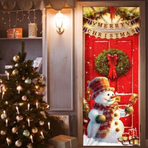 Snowman Christmas Door cover Home Decor Best Gift For Christmas Christmas Gift 2 xkgdxw.jpg