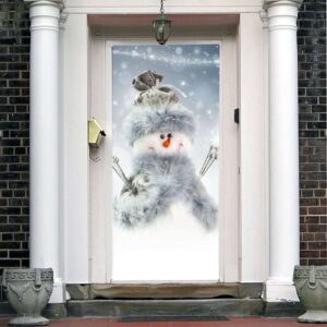 Snowman Door Cover For Christmas Decor Holiday Front Door Cover Gift For Family Christmas Gift 2 shnfqe.jpg