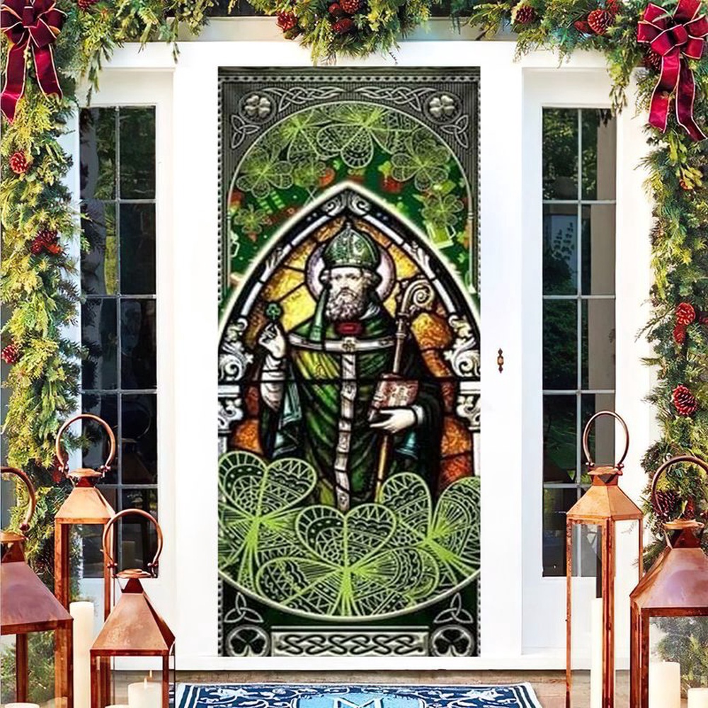 St Patrick’s Day Celebrates Home Decor Door Sticker Irish Lucky Shamrock, Christmas Gift St Patrick’s Day Celebrates Home Decor Door Sticker Irish Lucky Shamrock, Christmas Gift