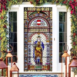 St Patrick’s Day Stained Glass Design Door…