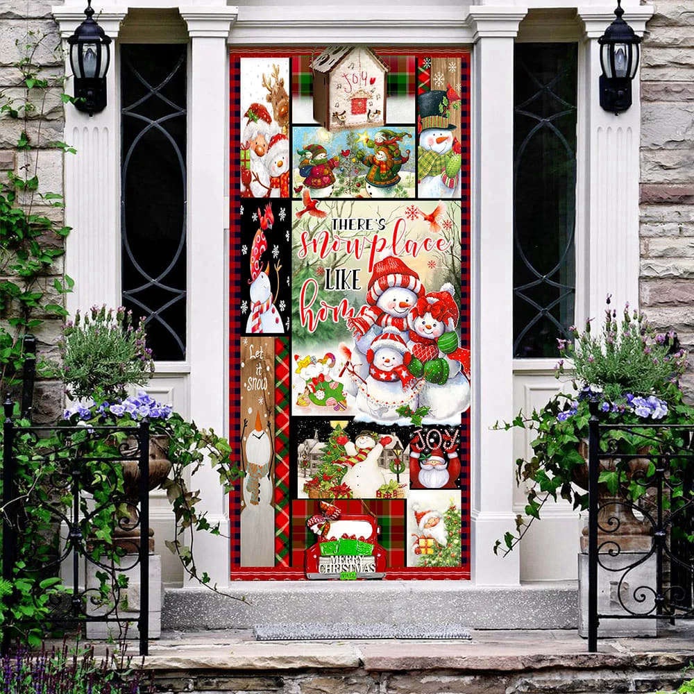 There’s Snow Place Like Home Snowman Door Cover, Christmas Outdoor Decoration, Christmas Gift There’s Snow Place Like Home Snowman Door Cover, Christmas Outdoor Decoration, Christmas Gift