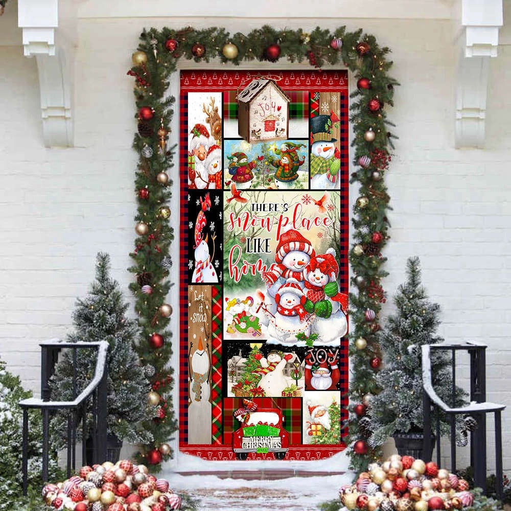 There’s Snow Place Like Home Snowman Door Cover, Christmas Outdoor Decoration, Christmas Gift There’s Snow Place Like Home Snowman Door Cover, Christmas Outdoor Decoration, Christmas Gift