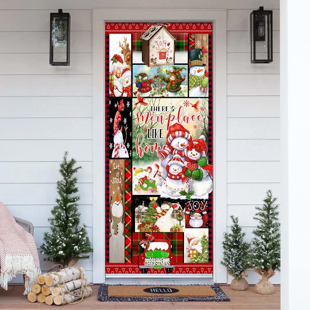 There’s Snow Place Like Home Snowman Door Cover, Unique Gifts Doorcover, Christmas Gift There’s Snow Place Like Home Snowman Door Cover, Unique Gifts Doorcover, Christmas Gift