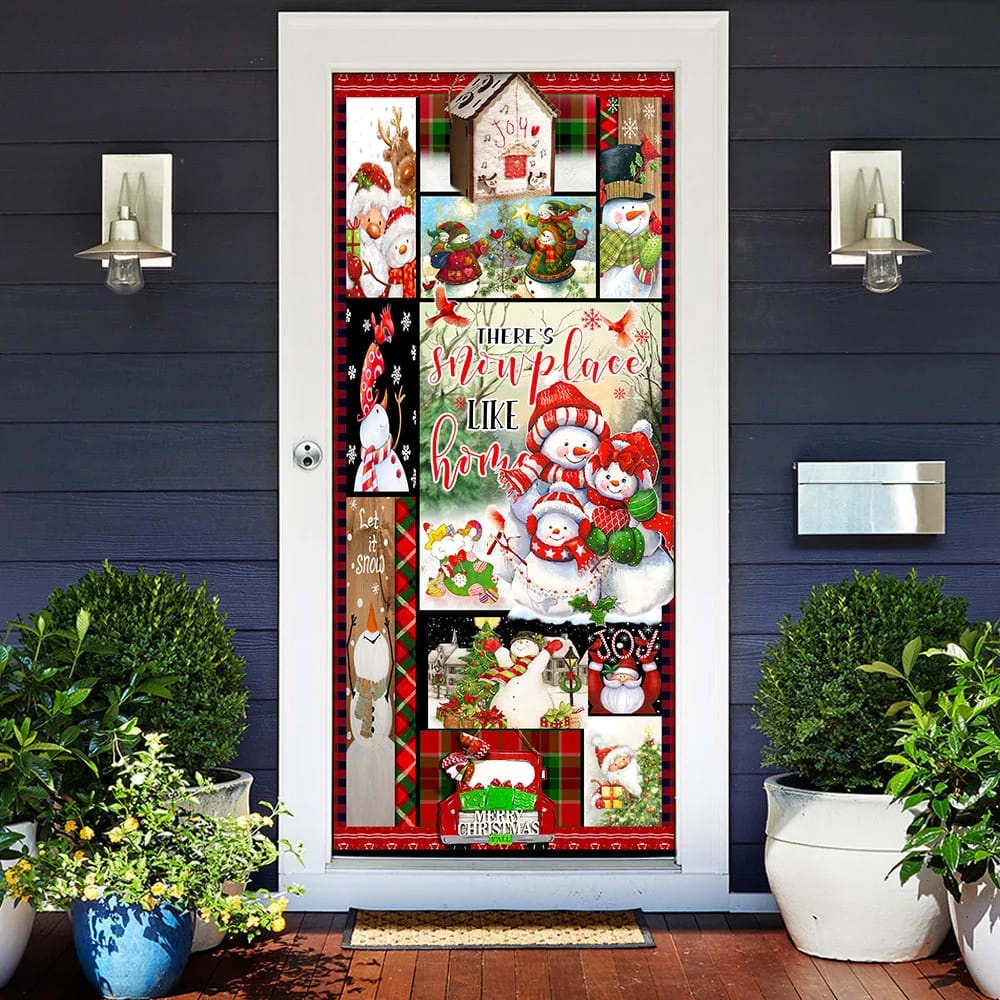 There’s Snow Place Like Home Snowman Door Cover, Unique Gifts Doorcover, Christmas Gift There’s Snow Place Like Home Snowman Door Cover, Unique Gifts Doorcover, Christmas Gift