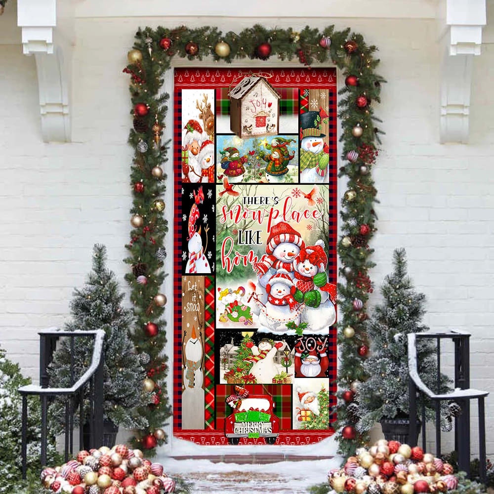 There’s Snow Place Like Home Snowman Door Cover, Unique Gifts Doorcover, Christmas Gift There’s Snow Place Like Home Snowman Door Cover, Unique Gifts Doorcover, Christmas Gift