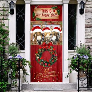 This Is My Happy Place Donkey Door Cover Unique Gifts Doorcover Christmas Gift 4 bbzeze.jpg