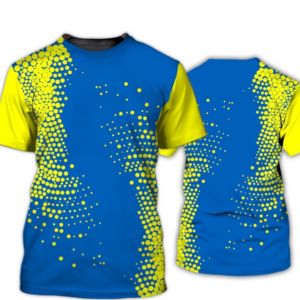 Training Jersey Blue and Yellow 3D T-shirt