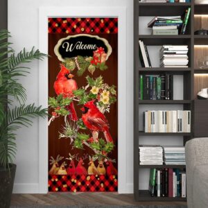 Welcome Home Cardinal Christmas Door Cover Cardinal Christmas Decor Christmas Door Cover Decorations Christmas Gift 4 jxasxg.jpg
