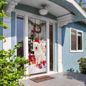 White German Shepherd Christmas Door Cover Unique Gifts Doorcover Christmas Gift 5 wufe7g.jpg