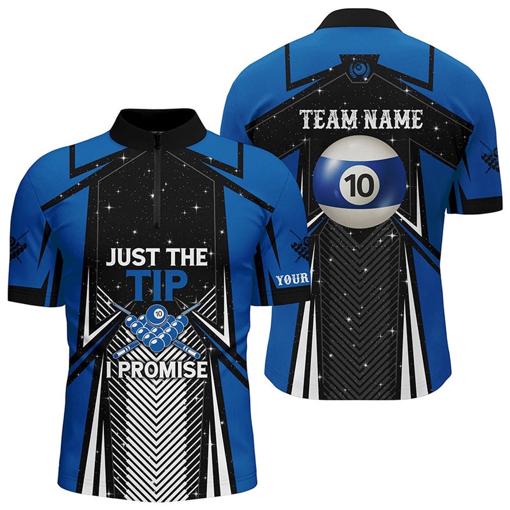 10 Ball Pool Billiard Just The Tip I Promise Jersey Custom Team League Shirts, Personalized Billiard Team Jersey Shirt