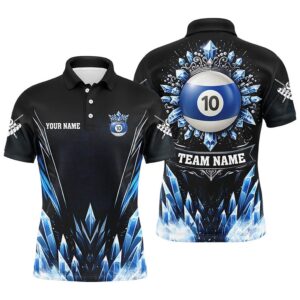 3D Blue Icy Funny 10 Ball Pool…