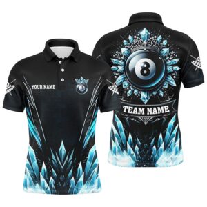 3D Blue Icy Funny 8 Ball Pool…