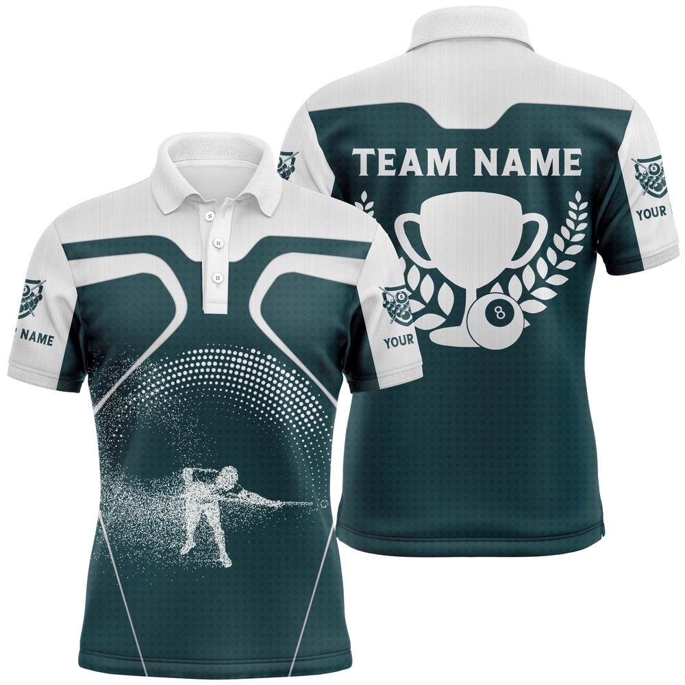 3D Custom Funny Billiard Player Shirts, Personalized Billiard Polo Shirt