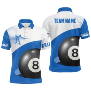 3D Funny Billiard 8 Ball Pool Blue…