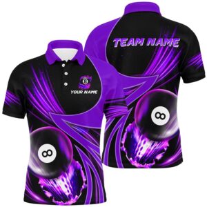 3D Purple Polo Billiard 8 Ball Polo…