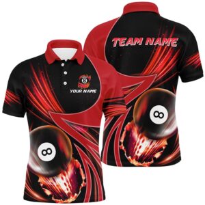 3D Red Polo Billiard 8 Ball Polo…