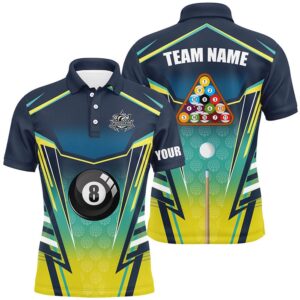 8 Ball Pool Billiard Polo Custom Polo…