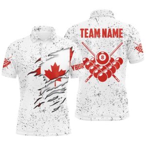 8 Ball Pool Canadian Flag Billiard’s Shirts…