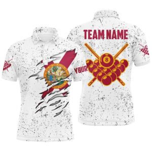 8 Ball Pool Florida Flag Billiard’s Shirts…