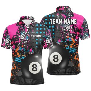 8 Ball Pool Grunge Colorful Custom Billiards…