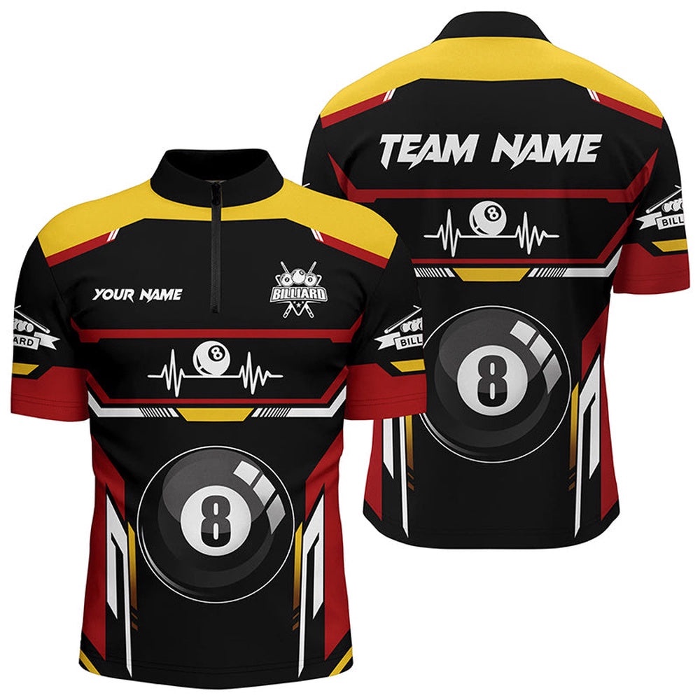 8 Ball Pool Heartbeat Billiard Jersey Shirts Name Billiard Jerseys Shirts, Personalized Billiard Team Jersey Shirt 8 Ball Pool Heartbeat Billiard Jersey Shirts Name Billiard Jerseys Shirts, Personalized Billiard Team Jersey Shirt