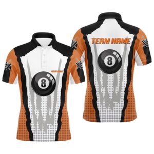 8 Ball Pool Orange Custom Billiard Team…