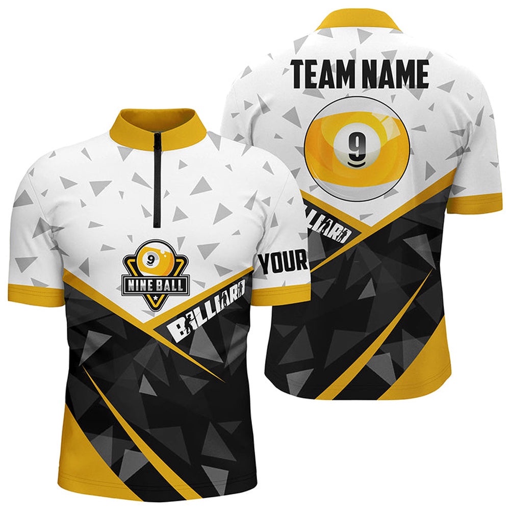 9 Ball Pool Billiard Jerseys Custom 3D Jersey Shirts, 9 Ball Team League Billiard Shirts, Personalized Billiard Team Jersey Shirt