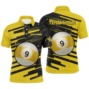 9 Ball Pool Billiard Polo Shirts Custom…