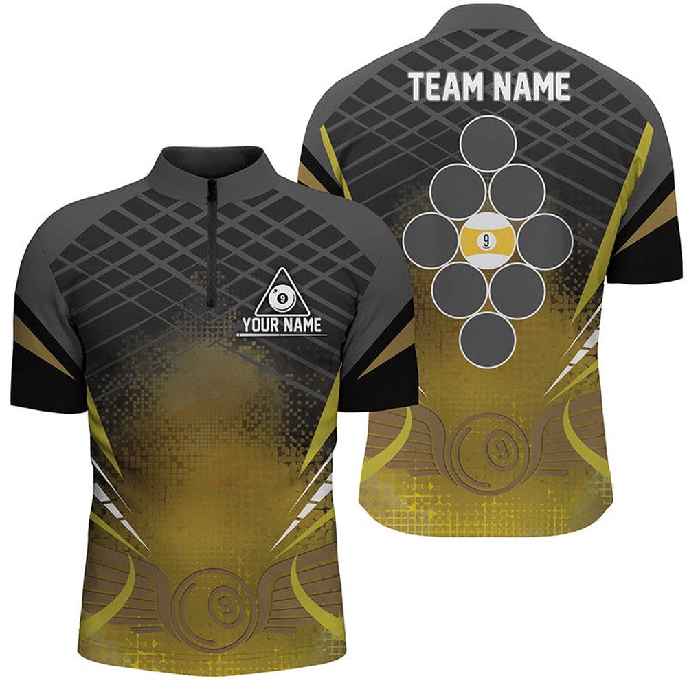 9 Ball Pool Billiards Black Yellow 3D Jersey Shirts, Billiard Balls Jerseys, Personalized Billiard Team Jersey Shirt 9 Ball Pool Billiards Black Yellow 3D Jersey Shirts, Billiard Balls Jerseys, Personalized Billiard Team Jersey Shirt