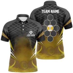 9 Ball Pool Billiards Black Yellow 3D…