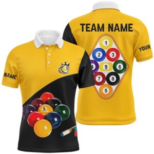 9 Ball Pool Billiards Polo Shirts Custom…