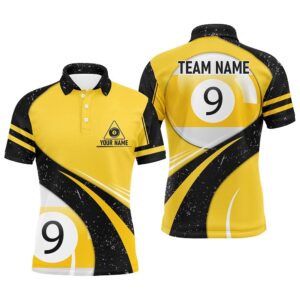 9 Ball Pool Yellow Black Grunge 9…