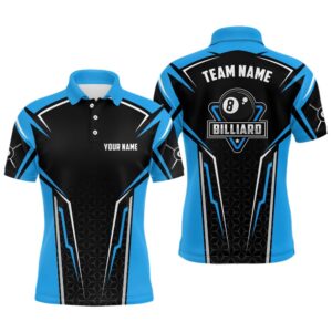 Abstract Sports Ball 8 Billiard Polo Shirts…