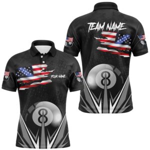 American Flag 8 Ball Pool Custom Name…