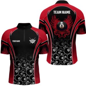 Ball 8 Wing Billiard Jersey Shirts Custom…