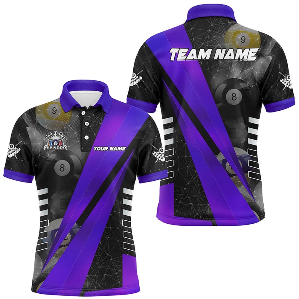Best Custom Billiard Polo Uniform, Tournat Billiard Shirts Purple, Personalized Billiard Polo Shirt Best Custom Billiard Polo Uniform, Tournat Billiard Shirts Purple, Personalized Billiard Polo Shirt
