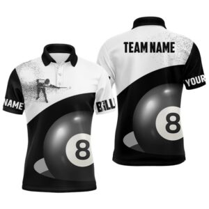 Billiard 3D Funny Billiard Player Polo Shirts,…