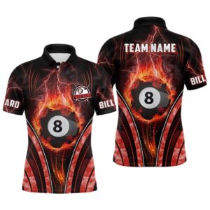 Billiard 8 Ball Flame Thunder Lightning 3D…