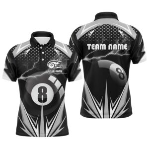 Billiard 8 Ball Pool Thunder Polo Shirts,…