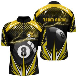 Billiard 8 Ball Pool Thunder Yellow Jersey…
