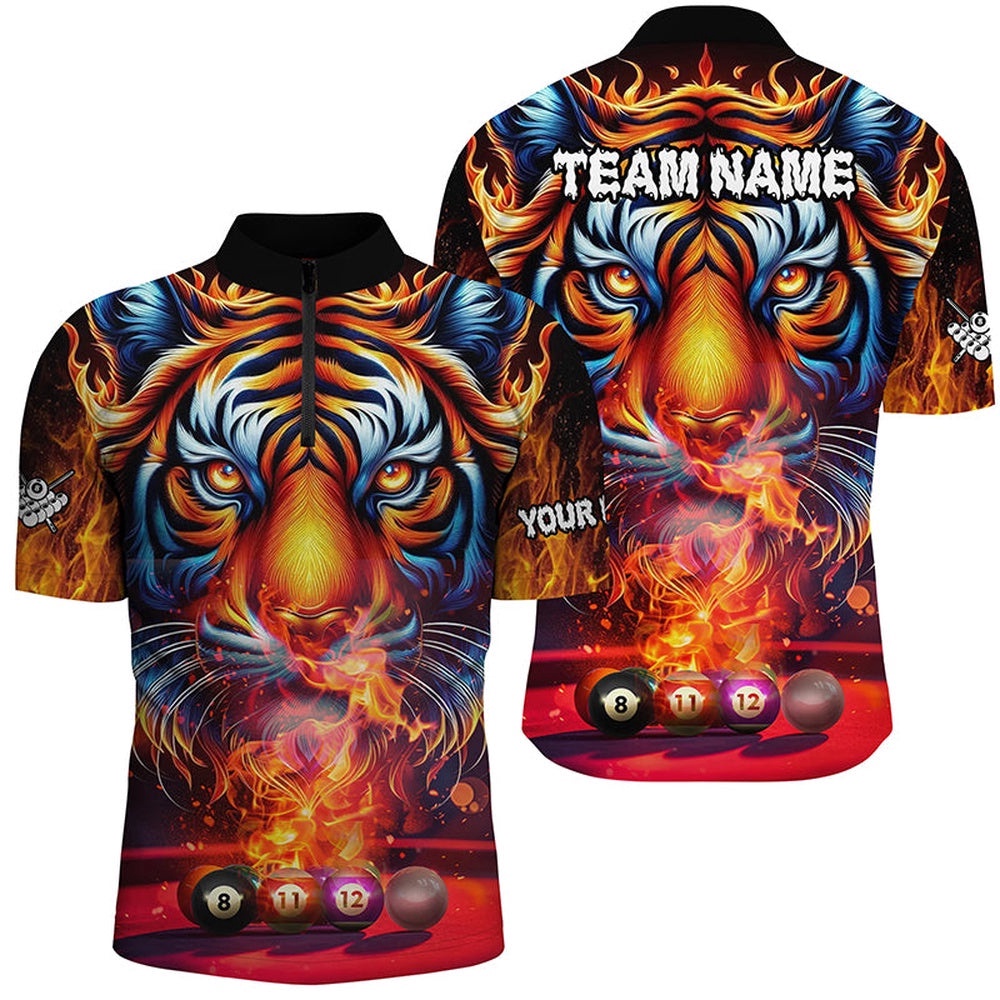 Billiard Balls Fire Tiger 3D Printed Billiard Shirts, Unique Team Billiard Jerseys, Personalized Billiard Team Jersey Shirt Billiard Balls Fire Tiger 3D Printed Billiard Shirts, Unique Team Billiard Jerseys, Personalized Billiard Team Jersey Shirt