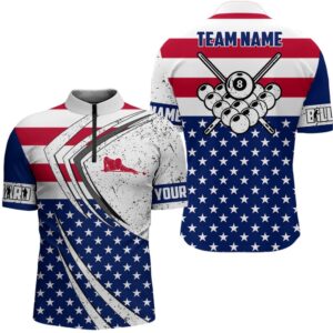 Billiard Balls Usa Flag Jersey Shirts Patriotic…
