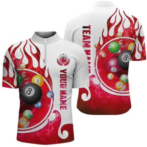 Billiard Fire Jersey Shirts Custom Name Billiard…