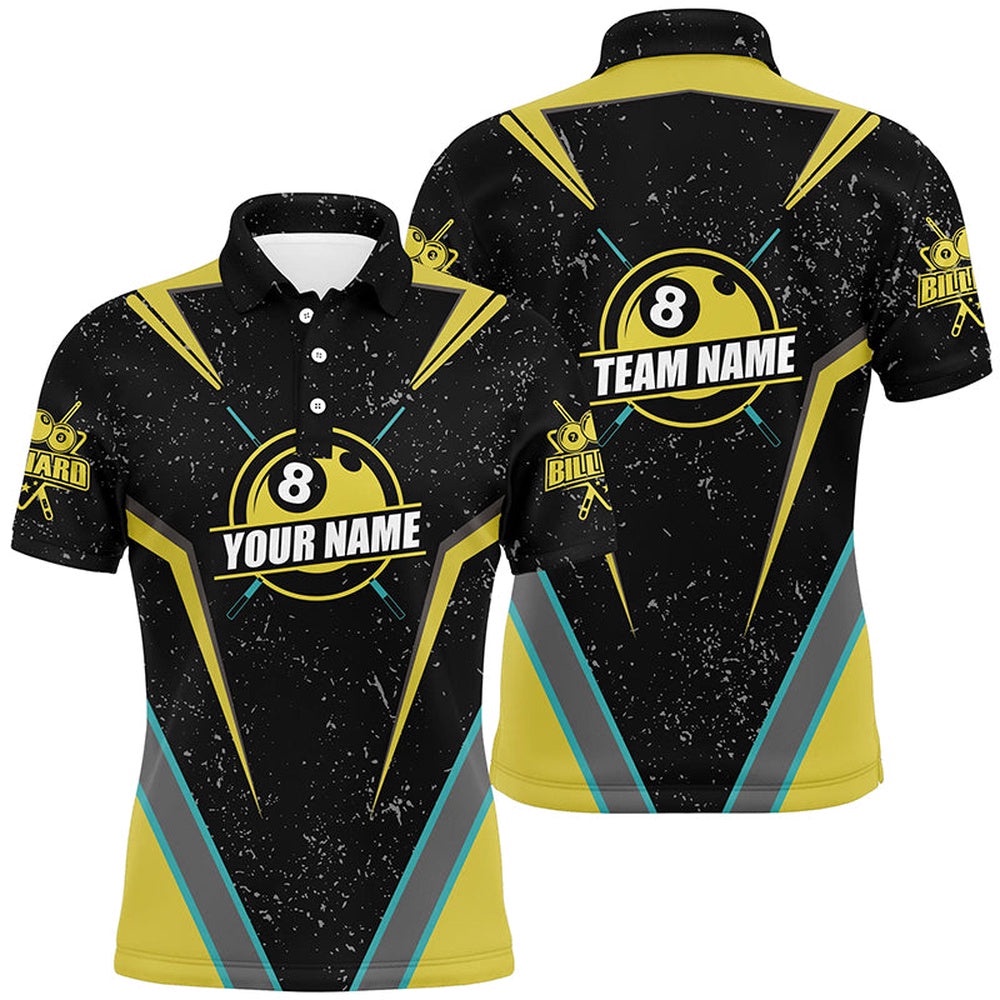 Billiard Polo Grunge Style Polo Shirts Custom Pool Team Polo For Player, Personalized Billiard Polo Shirt Billiard Polo Grunge Style Polo Shirts Custom Pool Team Polo For Player, Personalized Billiard Polo Shirt