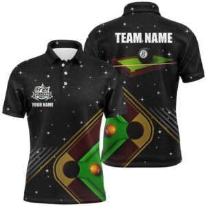 Billiard Pool Table Custom 3D Polo Shirts,…