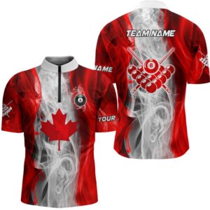 Billiard Smoke Canadian Flag Jersey Shirts Custom…