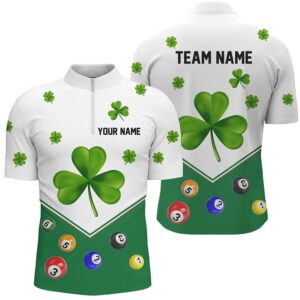 Billiard St Patrick Day Custom Green Clover…