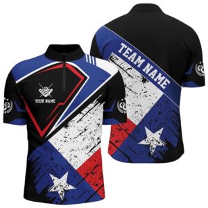 Billiard Texas Flag Vintage Style Jersey Shirt,…