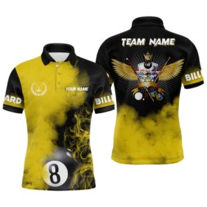 Billiard Wings Yellow Smoke 3D Shirts Custom…